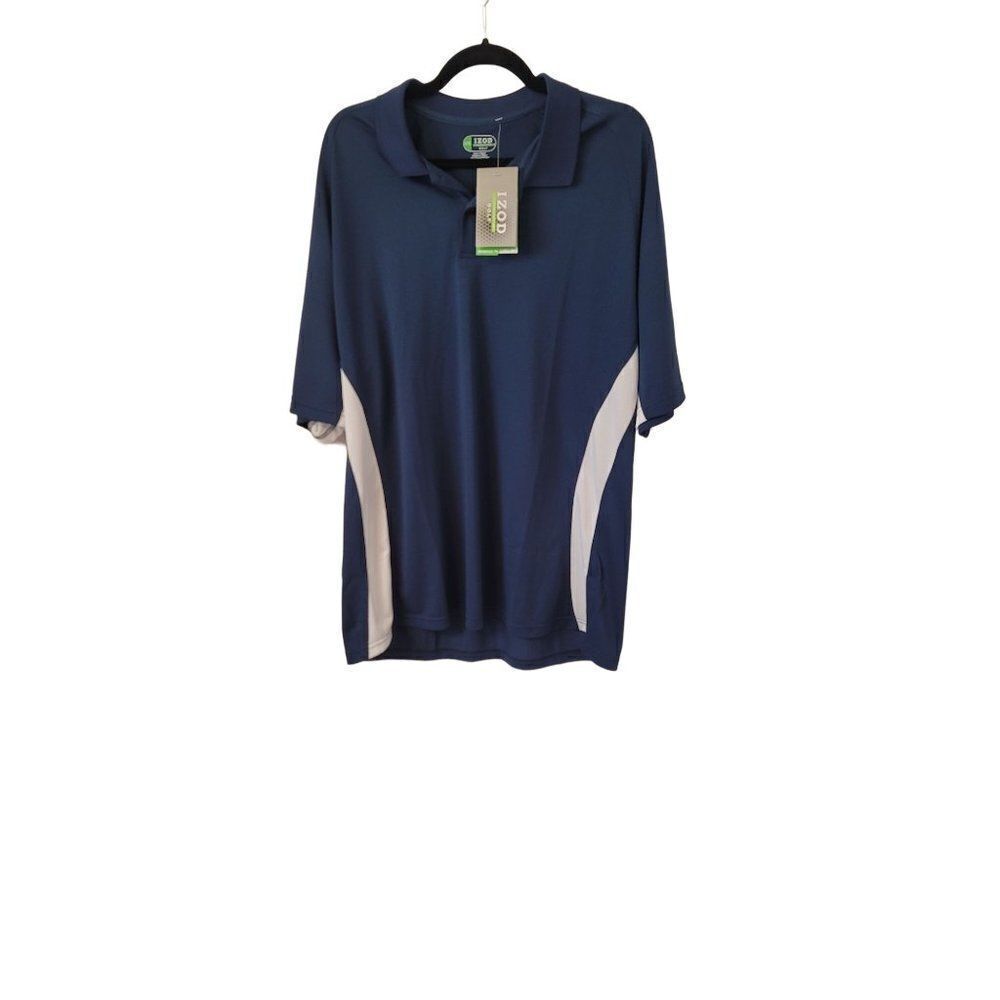 NWT Men's Izod Blue Collared Polo in an XL